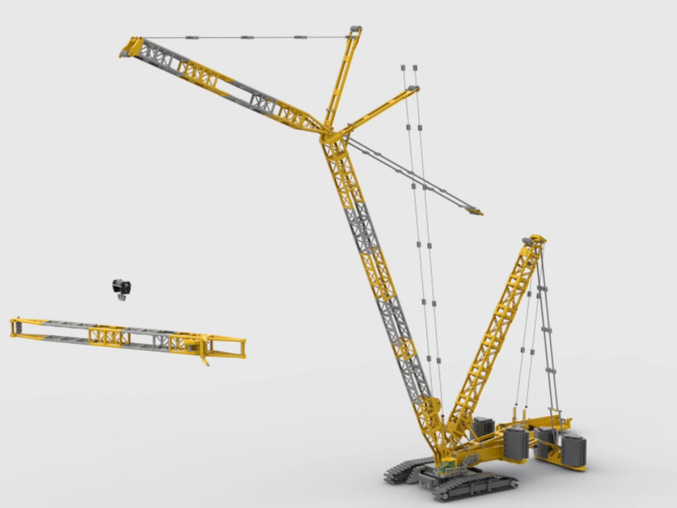 积木履带吊成功完成单履带起吊车试验，迈向全功能组装新阶段